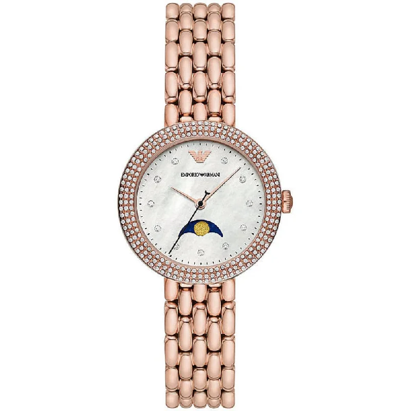 EMPORIO ARMANI AR11462 ROSE GOLD STAINLESS STEEL WOMEN WATCH